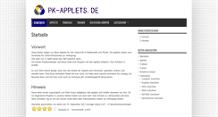 Desktop Screenshot of pk-applets.de