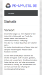 Mobile Screenshot of pk-applets.de